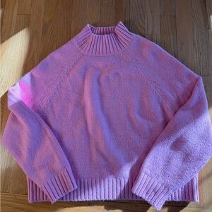 Old Navy Women's T-Neck Sweater - Soft Pink
